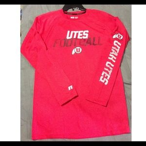 NCAA University of Utah UTES Logo Red Shirt.New